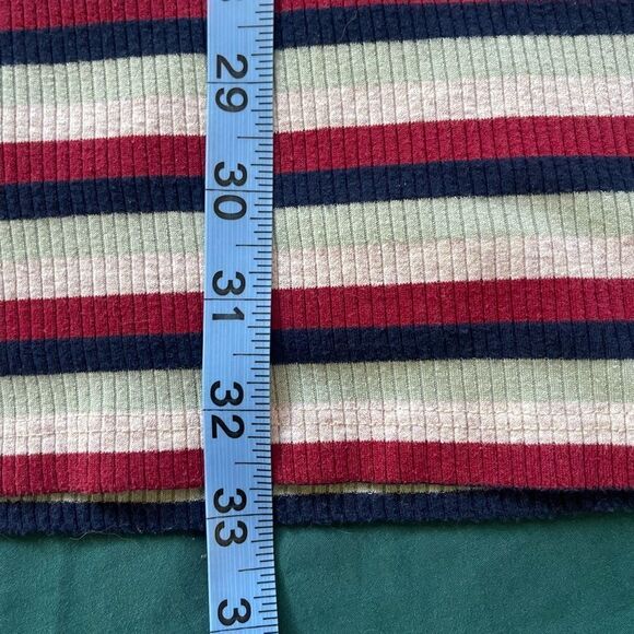 Stateside Cycle Court T-Shirt Dress XS Ribbed Striped Bodycon Retro Minimalist - Picture 6 of 7